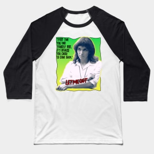 Severance series Britt Lower as Helly fan works let me out graphic design by ironpalette Baseball T-Shirt